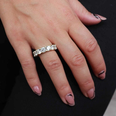 5mm Eternity Band Ring in Yellow Gold Vermeil