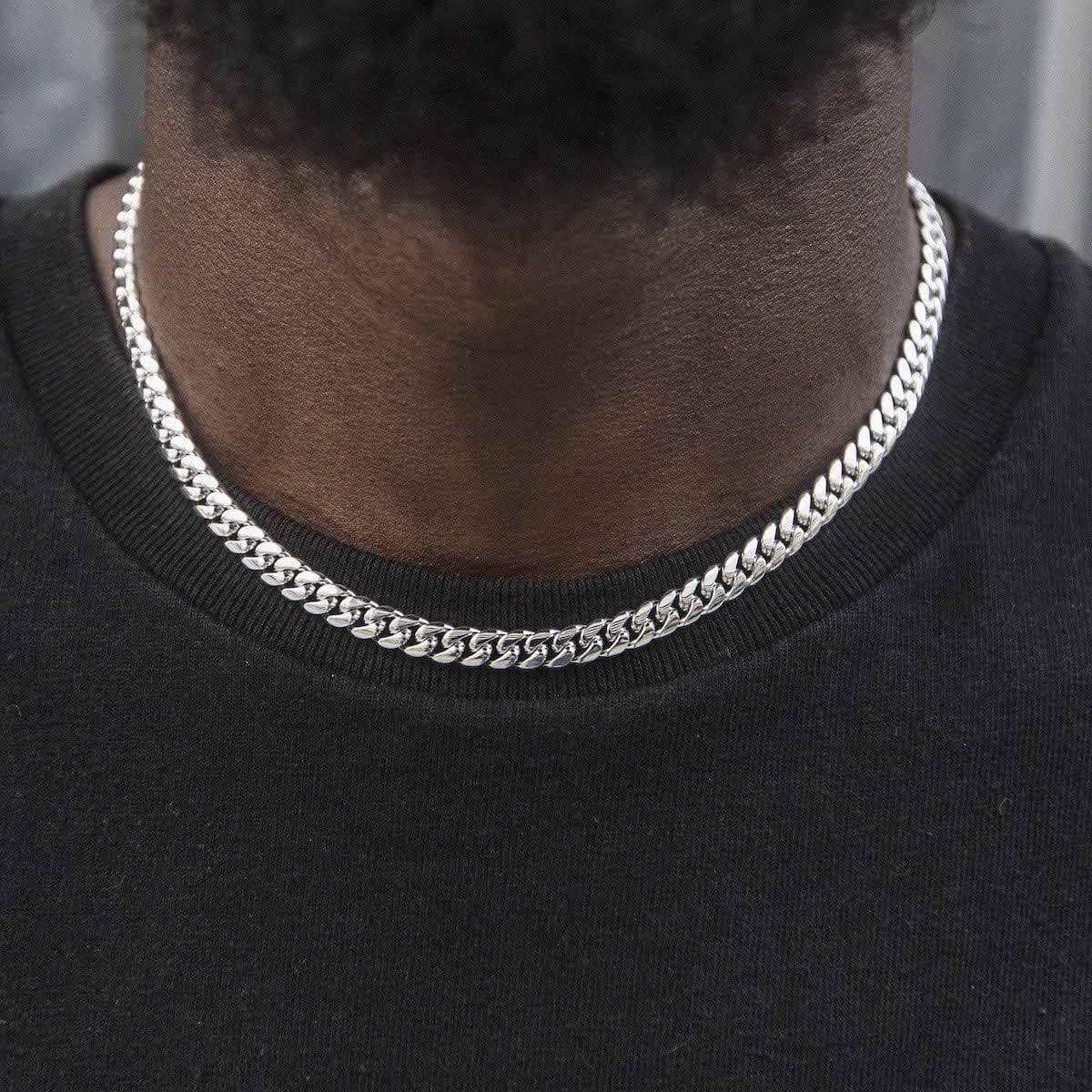BLH Signature Cuban in White Gold - 6mm
