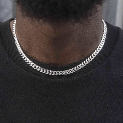 BLH Signature Cuban in White Gold - 6mm