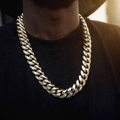 BLH Signature Cuban in Yellow Gold- 19mm