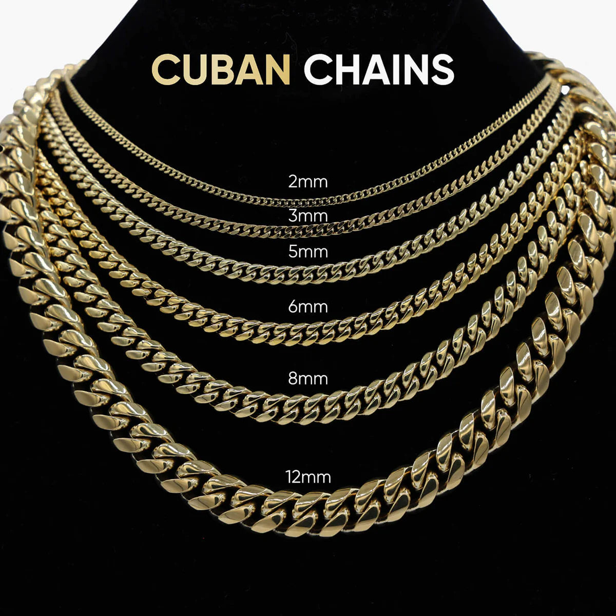 Miami Cuban Link Necklace in Yellow Gold - 8mm