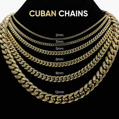 Miami Cuban Link Necklace in Yellow Gold - 8mm