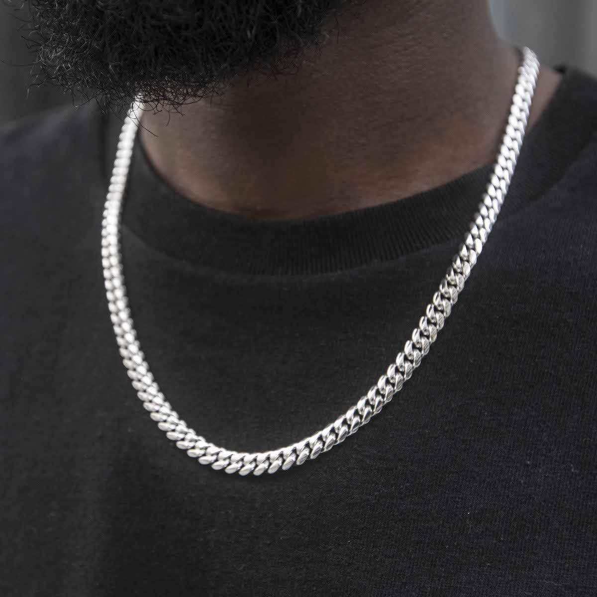 BLH Signature Cuban in White Gold - 6mm