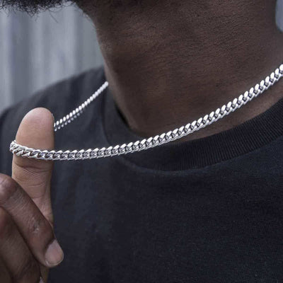 BLH Signature Cuban in White Gold - 6mm