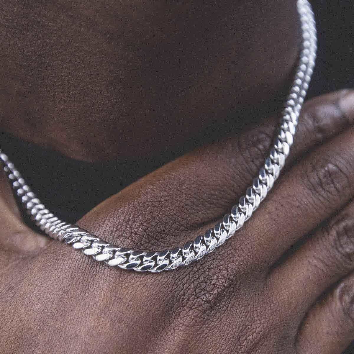 BLH Signature Cuban in White Gold - 6mm