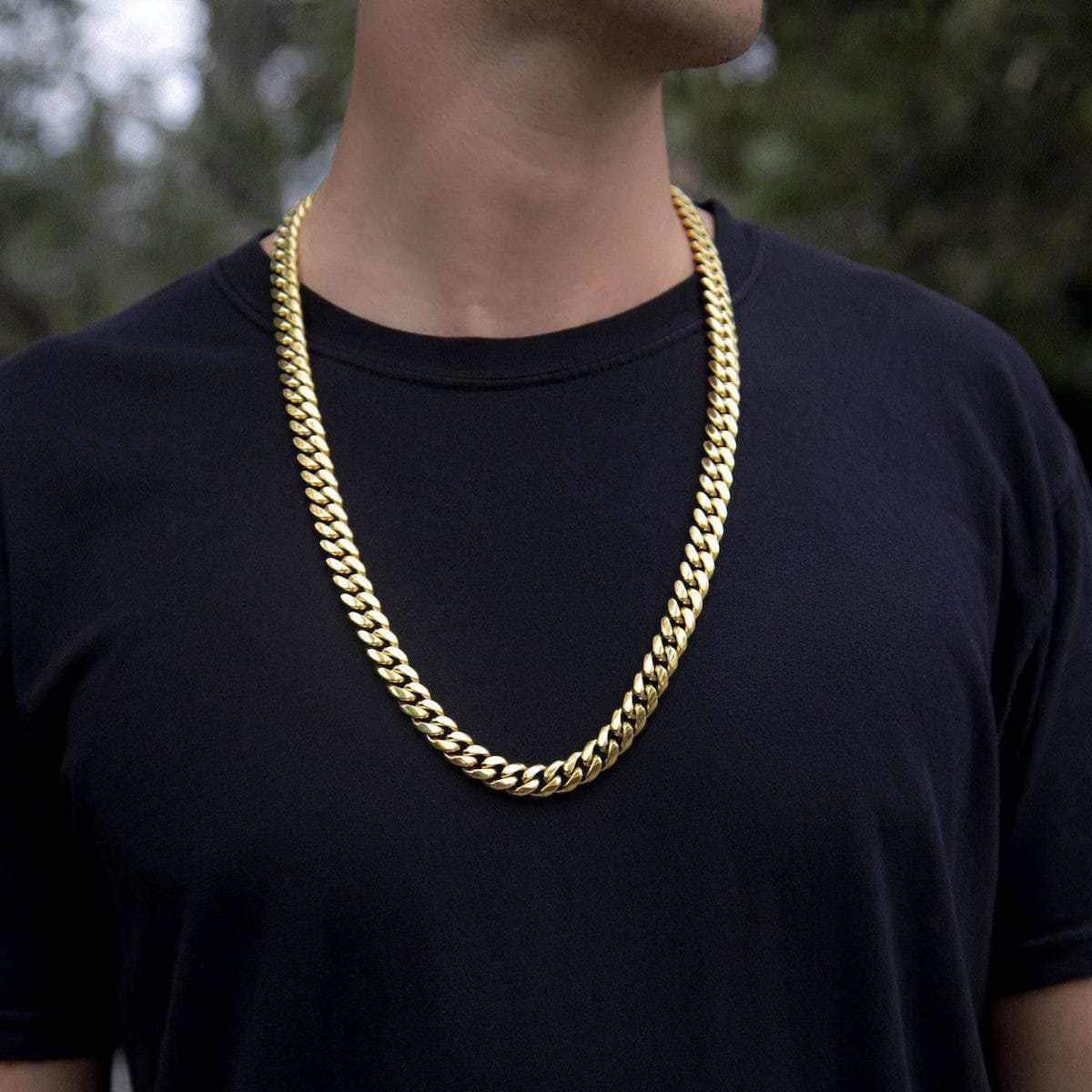 BLH Signature Cuban in Yellow Gold- 12mm