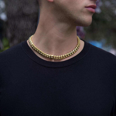 BLH Signature Cuban in Yellow Gold- 12mm