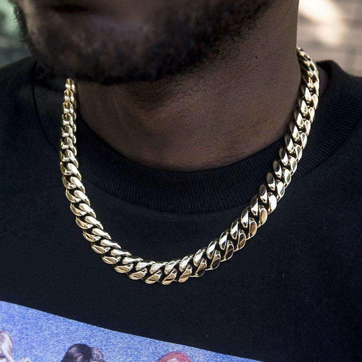 BLH Signature Cuban in Yellow Gold- 12mm