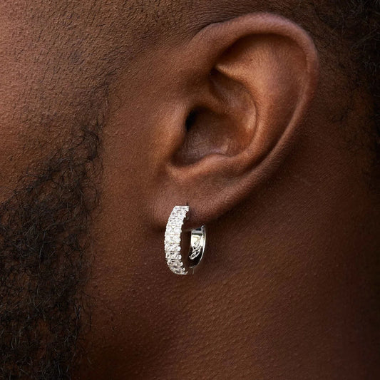 Double Row Hoop Earrings