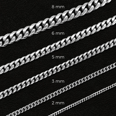Franco Chain in White Gold - 3mm